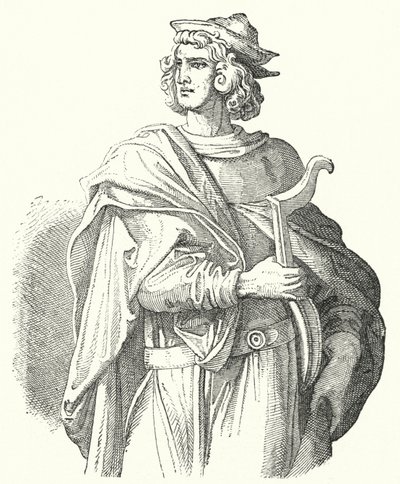 Walther von der Vogelweide, mittelhochdeutscher Lyriker von Moritz Ludwig von Schwind