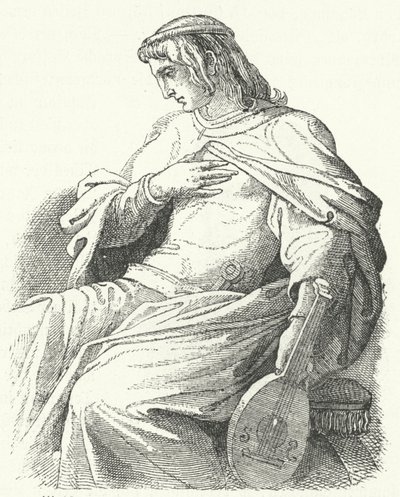 Wolfram von Eschenbach, deutscher Ritter und Dichter von Moritz Ludwig von Schwind