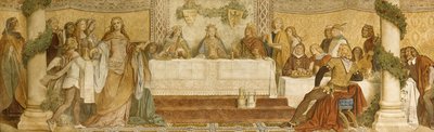 Detail des Landgrafenfreskos, Wartburg, ca. 1855 von Moritz Ludwig von Schwind