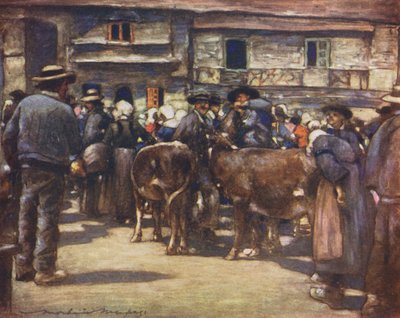 Ein Viehmarkt von Mortimer Ludington Menpes