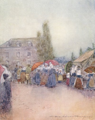 Ein regnerischer Tag auf der Messe von Mortimer Ludington Menpes