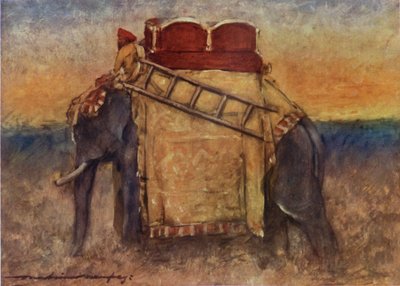 Ein Elefant Zentralindiens von Mortimer Ludington Menpes