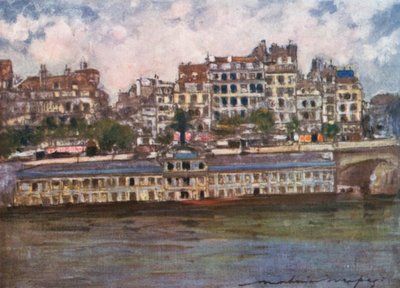 Badehaus (Samaritaine) von Mortimer Ludington Menpes