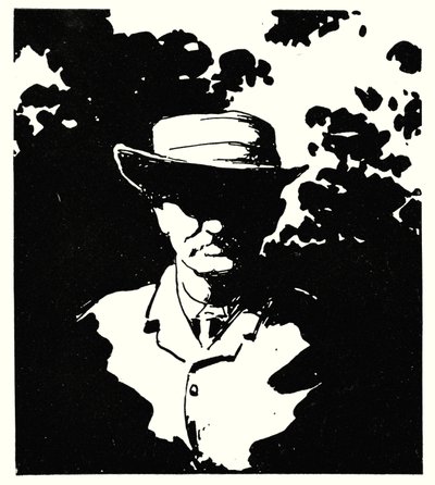 Cecil J Rhodes in seinem Garten, Kenilworth, Kimberley von Mortimer Ludington Menpes
