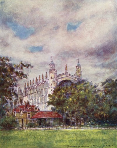 Eton-Kapelle von den Feldern aus von Mortimer Ludington Menpes