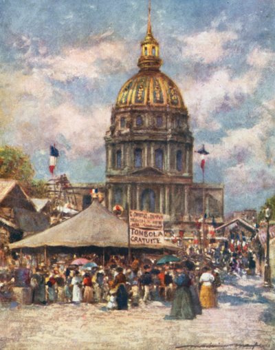 Hotel Des Invalides en Fete von Mortimer Ludington Menpes