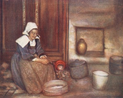 In einer bretonischen Küche von Mortimer Ludington Menpes