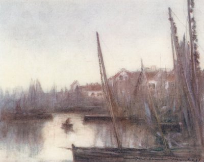 Die Sardinenflotte, Concarneau von Mortimer Ludington Menpes