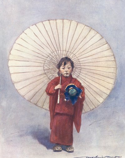 Kinder der Welt: Japanisch, Sein erster Regenschirm von Mortimer Ludington Menpes