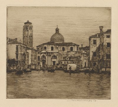 Großer Kanal mit Turm von St. Geremia von Mortimer Menpes