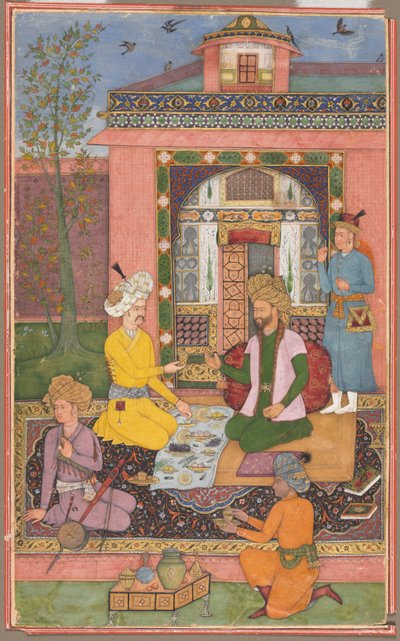 Ein Fest in einem Pavillon, ca. 1620 von Muhammad Ali