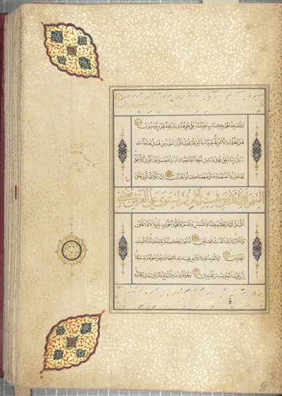 Fol 83 recto, Timuriden-Koran, 1441 von Muhammad Mumin Abdallah Al Murwand