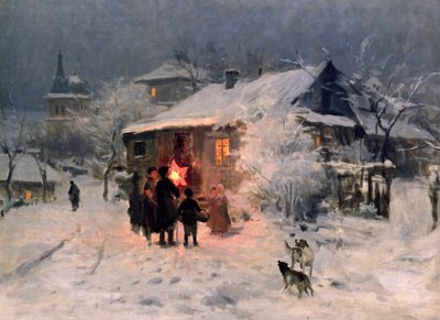 Das Weihnachtslied in der Ukraine von Mykola Kornylijowytsch Pymonenko