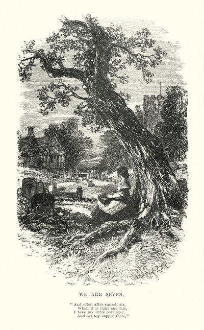 William Wordsworth: Wir sind sieben (Gravur) von Myles Birket (after) Foster