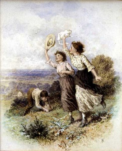 Schmetterlinge fangen von Myles Birket Foster