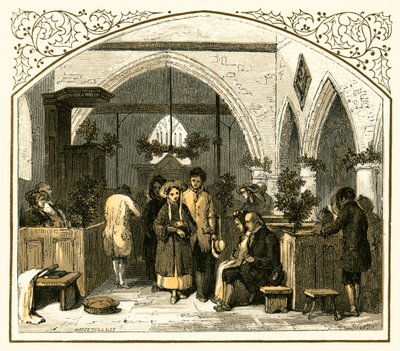 Kirchenschmuck zu Weihnachten von Myles Birket Foster