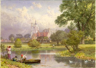 Elstow, Bedfordshire (Geburtsort von John Bunyan) von Myles Birket Foster