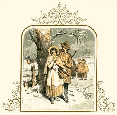 Liebe im Schnee von Myles Birket Foster