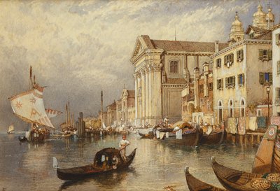 Die Kirche Santa Maria del Rosario oder der Gesuati, Venedig von Myles Birket Foster