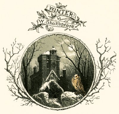 Winter von William Shakespeare von Myles Birket Foster