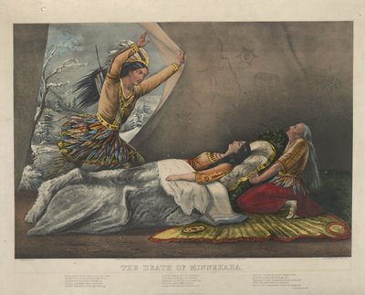 Der Tod von Minnehaha von Nathaniel Currier