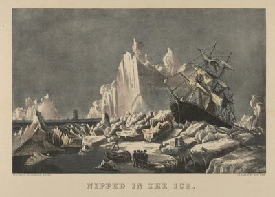 Im Eis gefangen von Currier and Ives