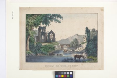Die Ruinen Der Abtei von N. and Ives J.M. (1824 95) Currier