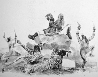 Ein heulender Schwell - Auf dem Kriegspfad von N. and Ives, J.M. Currier
