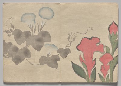 Szene aus dem Kōrin Bilderbuch (Band 1) von Nakamura Hochu