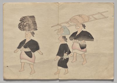 Szene aus dem Kōrin Bilderbuch (Band 1) von Nakamura Hochu