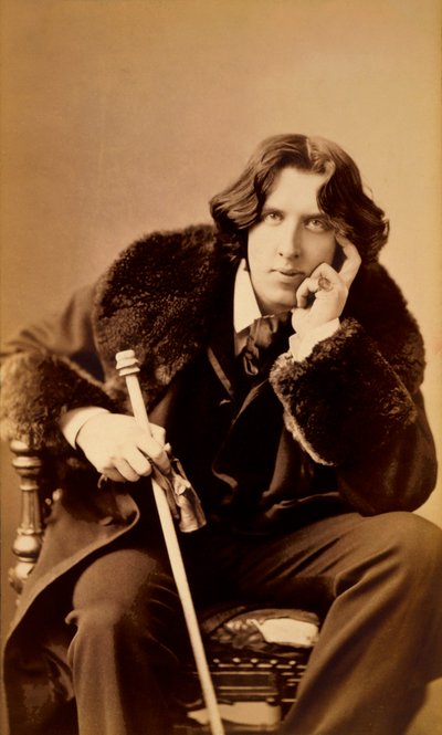 Oscar Wilde, irischer Schriftsteller, Witzbold und Dramatiker, 1882 von Napoleon Sarony