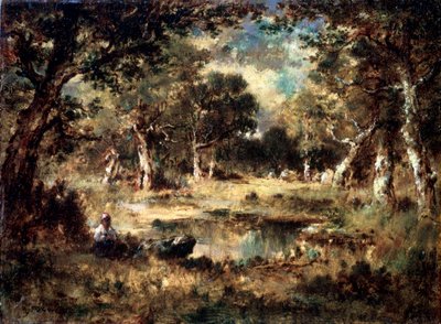 Waldsumpf von Narcisse Virgile Diaz de la Peña