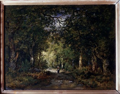 Die Straße im Wald von Narcisse Virgile Diaz de la Peña