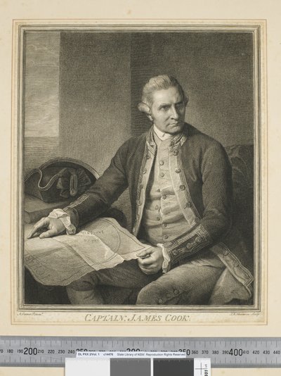 Kapitän James Cook, graviert von J. K. Sherwin (1751–90), ca. 1773-84 (Gravur) von Nathaniel (after) Dance Holland