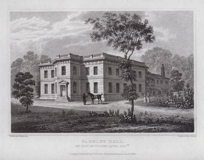 Farnley Hall, der Sitz von Walter Fawks von Nathaniel (after) Whittock