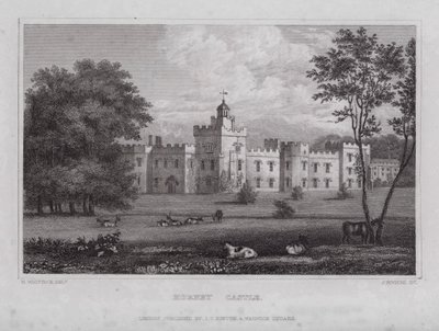 Hornby Castle von Nathaniel (after) Whittock