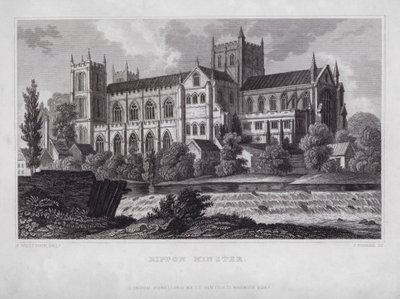Ripon Minster von Nathaniel (after) Whittock