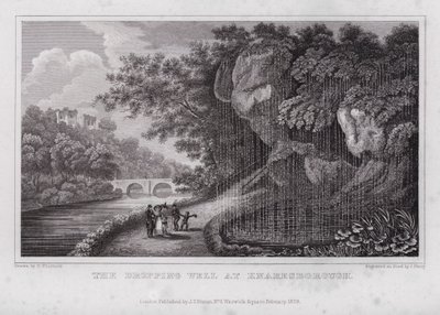 Der Tropfende Brunnen in Knaresborough von Nathaniel (after) Whittock