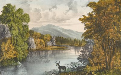Moosehead Lake, Maine, 1857-72 von Currier and Ives