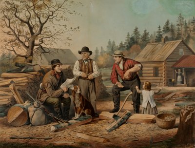 Den Punkt diskutieren (Politik an der amerikanischen Grenze) von Nathaniel Currier