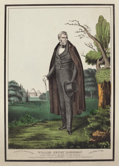 William Henry Harrison: Neunter Präsident der Vereinigten Staaten von Nathaniel Currier