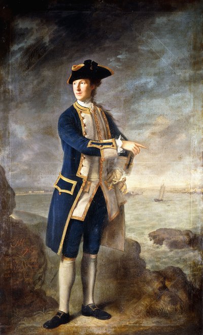 Porträt von Kapitän dem Ehrenwerten Robert Boyle Walsingham, M.P. von Nathaniel Hone