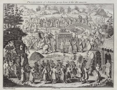 Prozession einer Braut, die zu ihrem Ehemann nach Hause geht von Nathaniel Parr