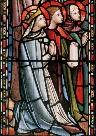 Christus in Majestät mit Heiligen (Detail) von Nathaniel Westlake