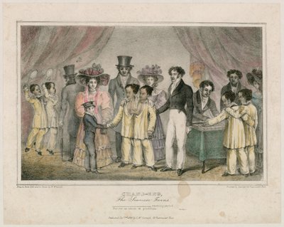 Chang-Eng, die siamesischen Zwillinge, 1829 von Nathaniel Whittock
