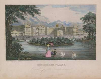 Gesamtansicht des Buckingham Palace von Nathaniel Whittock
