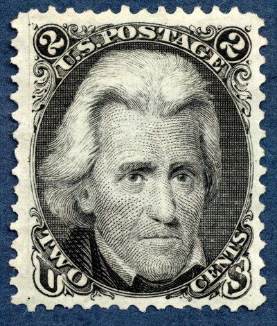2c Andrew Jackson Neuauflage, 1875 von National Bank Note Company