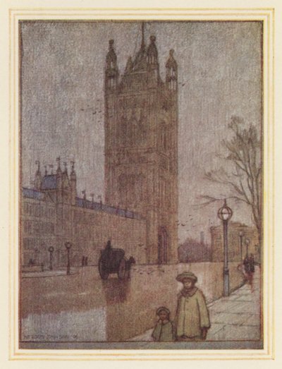 Der Victoria Tower, House of Lords von Nelson Dawson