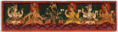 Buchdeckel eines Shaiva-Manuskripts von Nepalese School