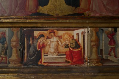 Detail (Krönung der Jungfrau) von Neri di Bicci